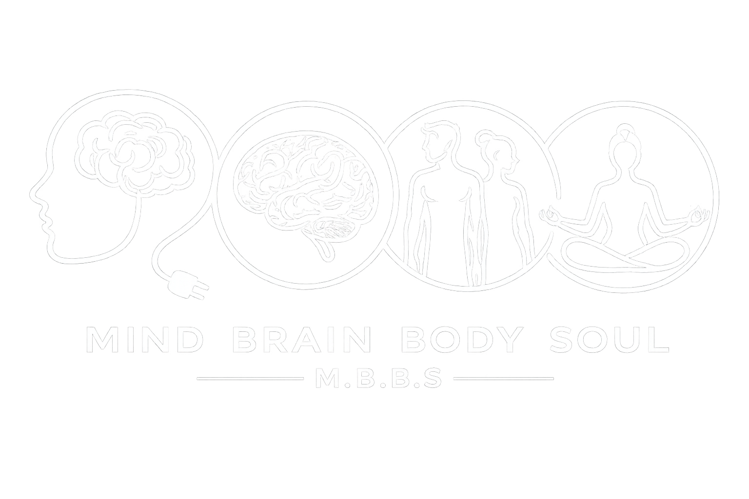 Glowing holistic mind energy illustration